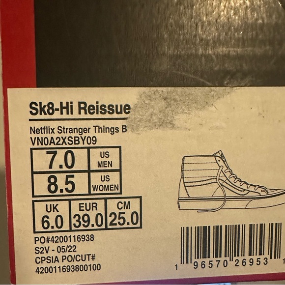 Stranger Things x Vans High-Tops NWT - Picture 4 of 4